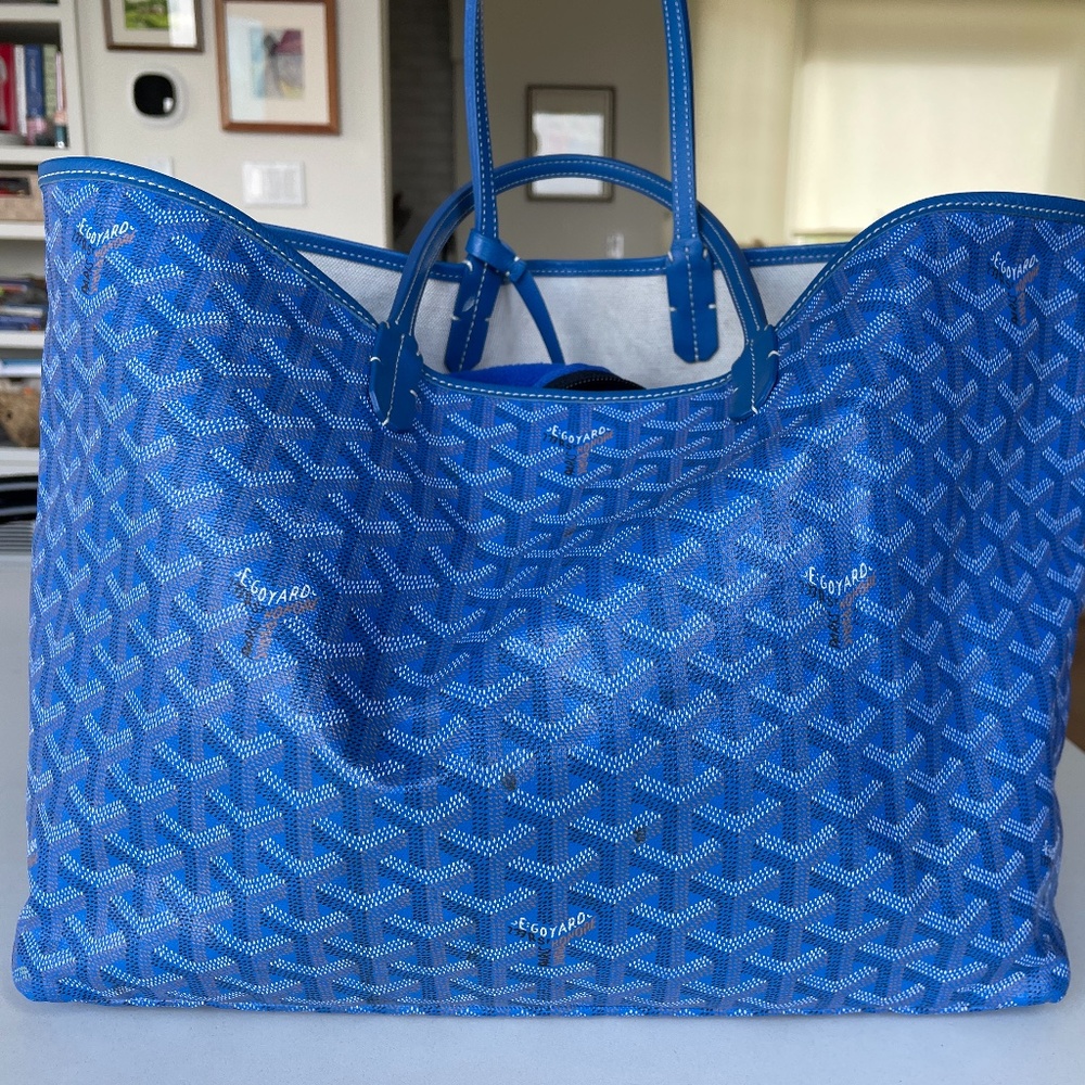Goyard St Louis PM Sky Blue WITH wallet / pouch!